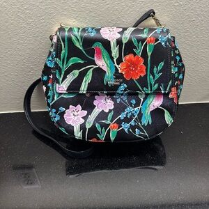 Kate Spade Black Floral Crossbody Bag